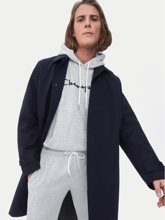 Champion Champion Sweatshirt Script Logo 217142 Grau Comfort Fit