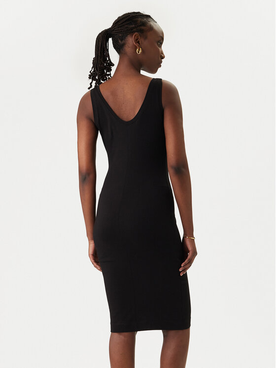 Versace Jeans Versace Jeans Vsakodnevna obleka 80HAOE02 Črna Slim Fit