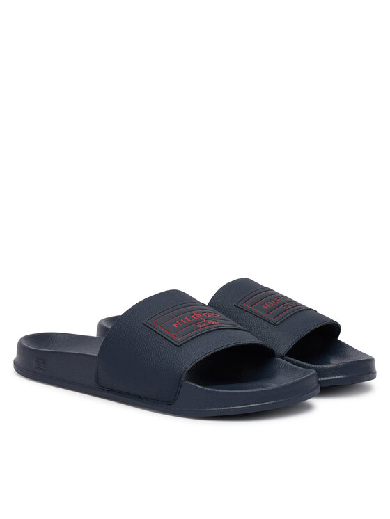 Tommy Hilfiger Tommy Hilfiger Plätud Patch Pool Slide FM0FM06008 Tumesinine