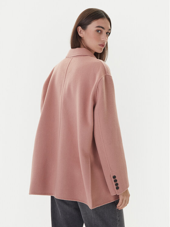 ViCOLO ViCOLO Вовняне пальто TF0005 Рожевий Regular Fit