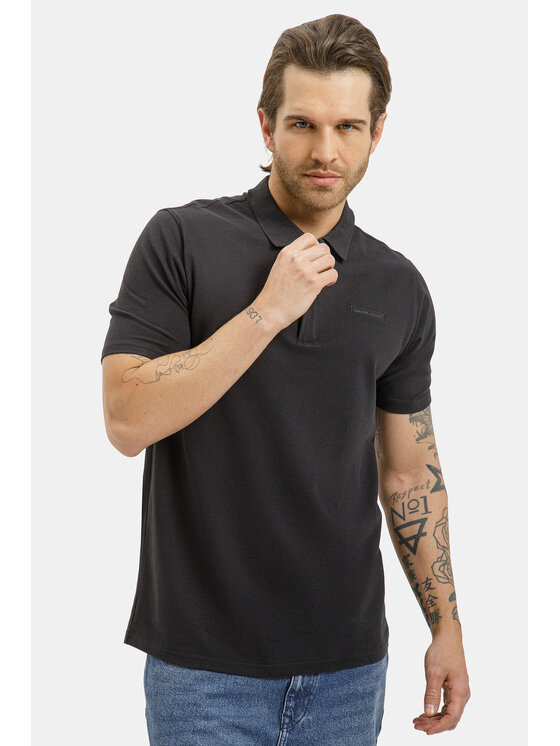Cross Jeans Cross Jeans Polo 16175-020 Czarny Regular Fit