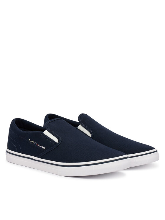 Tommy Hilfiger Tommy Hilfiger Tenisky Vulc Core Slip On FM0FM05689 Tmavomodrá