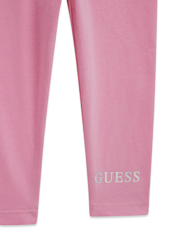Guess Guess Komplekti kuulub pluus ja retuusid A6YG03 K3898 Roosa Regular Fit