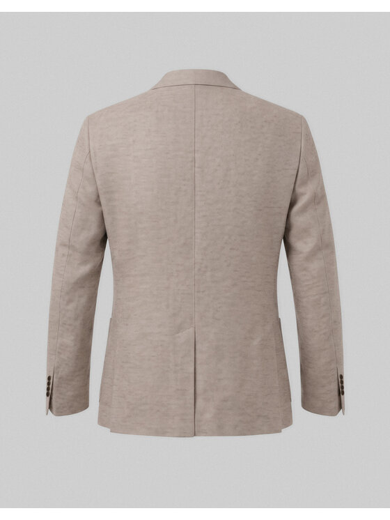 Borgio Borgio Marynarka Lago_br Brązowy Slim Fit