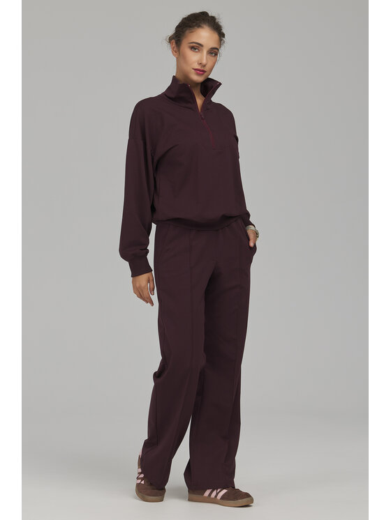 NIFE NIFE Bluza BL15 Fioletowy Relaxed Fit