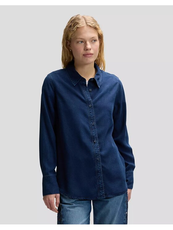 Lee Lee Koszula CLASSIC SHIRT Niebieski Regular Fit