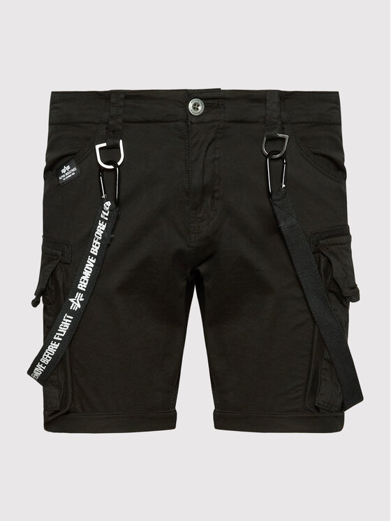 Alpha Industries Alpha Industries Szorty materiałowe Utility 116213 Czarny Regular Fit