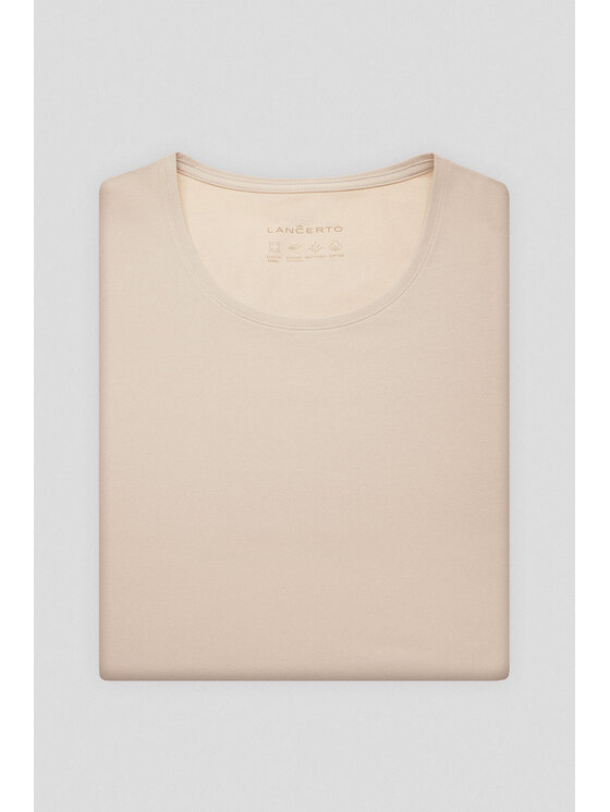 Lancerto Lancerto T-Shirt Savina TS073225000012 Écru Slim Fit