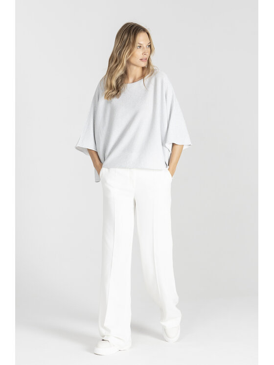 Deni Cler Milano Deni Cler Milano Bluzka T-DC-1340-E2-20-18-1 Biały Loose Fit