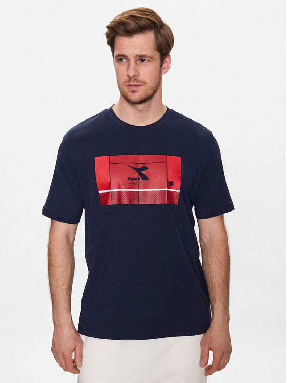 Diadora Tricou Match Point 102.179312 Bleumarin Regular Fit