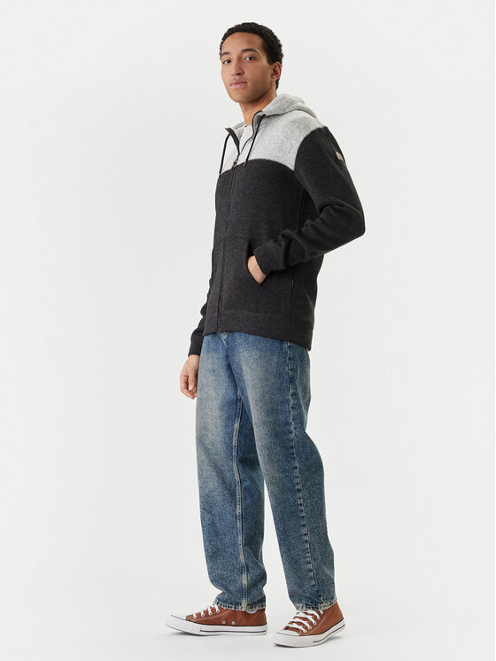 Quiksilver Quiksilver Bluză Keller Block Zip EQYFT05122 Gri Regular Fit