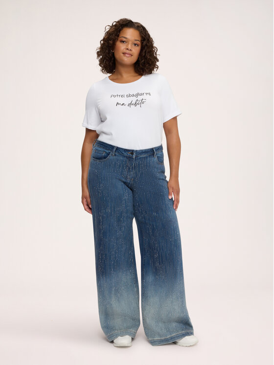 Fiorella Rubino Fiorella Rubino Jeansy P431T105362N024 Niebieski Flare Fit