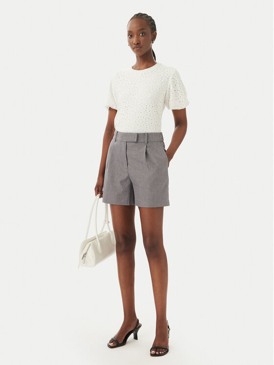 ONLY ONLY Stoffshorts Linda 15283727 Grau Regular Fit