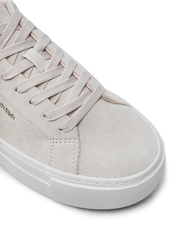 Calvin Klein Calvin Klein Sneakersy Flatform Cup Lace Up W/Ml HW0HW02282 Beżowy