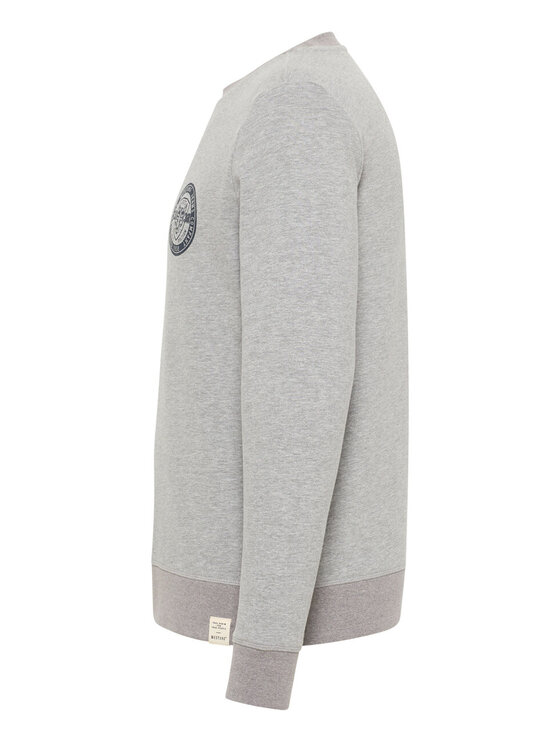 Mustang Mustang Felpa Ben Crewneck Grigio Regular Fit