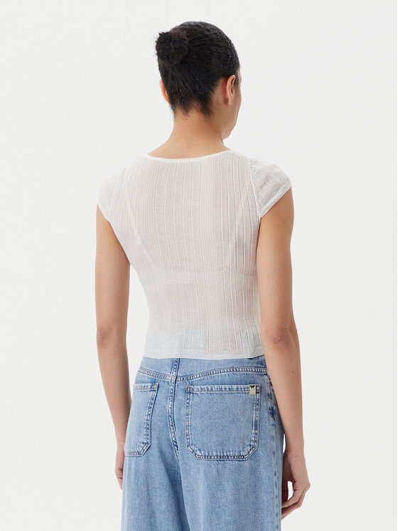 PINKO PINKO Bluză Tambora 104773 A1ND Écru Slim Fit