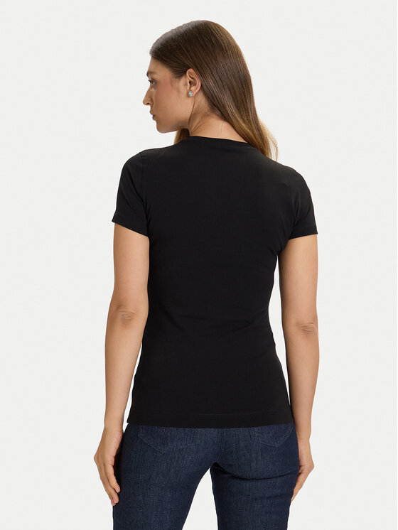 Guess Guess T-shirt W5BI15 J1314 Crna Slim Fit