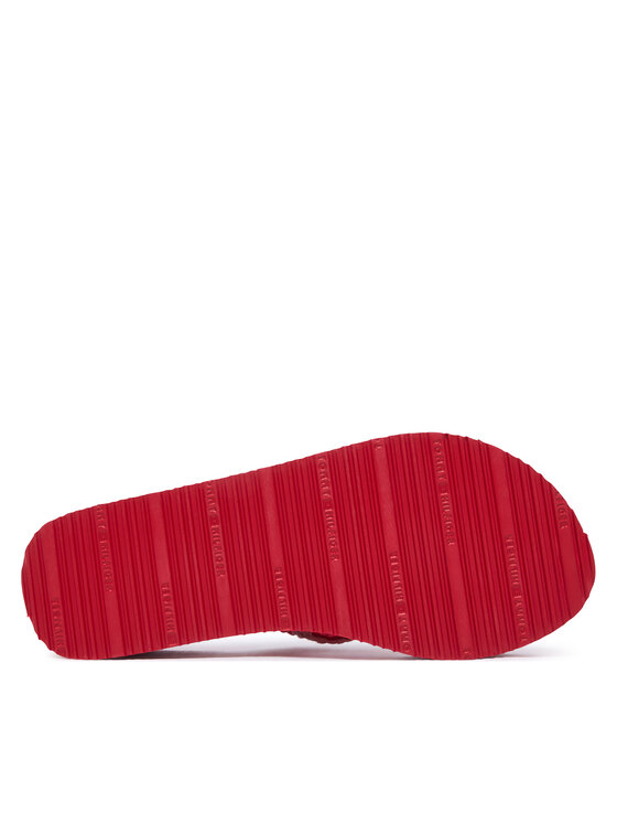 Tommy Hilfiger Tommy Hilfiger Varbavahesandaalid Th Wedge Crochet Summer Sandal FW0FW09420 Punane
