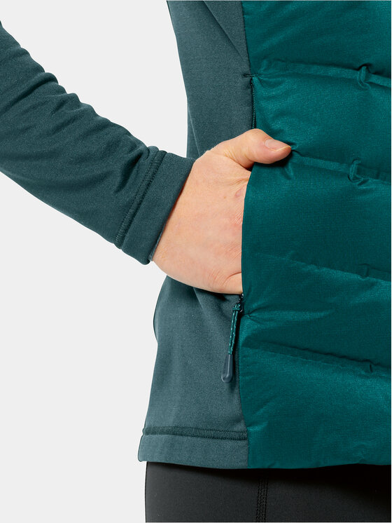 Jack Wolfskin Jack Wolfskin Outdoor jakna Tasman Down Hybrid 1711331 Zelena Regular Fit