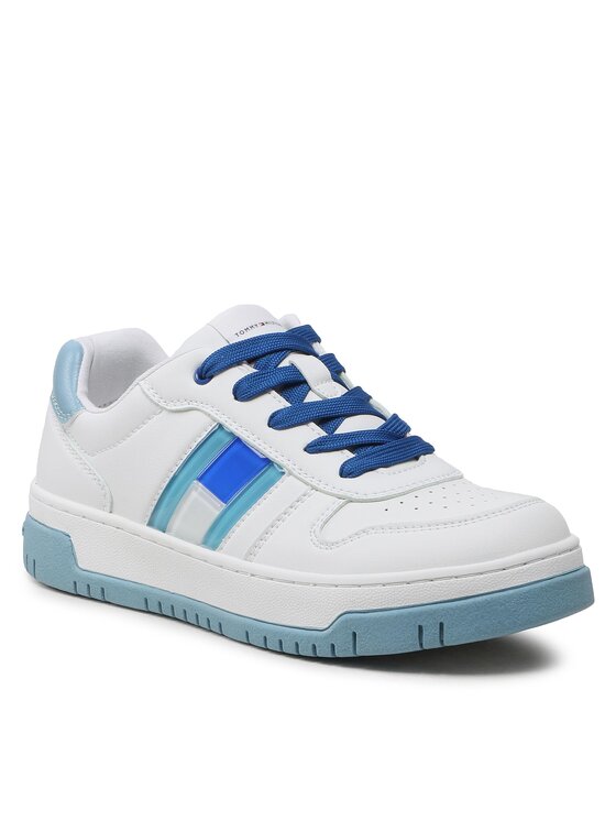 Tommy Hilfiger Tommy Hilfiger Αθλητικά Flag Low Cut Lace-Up Sneaker T3X9-32869-1355 S Λευκό