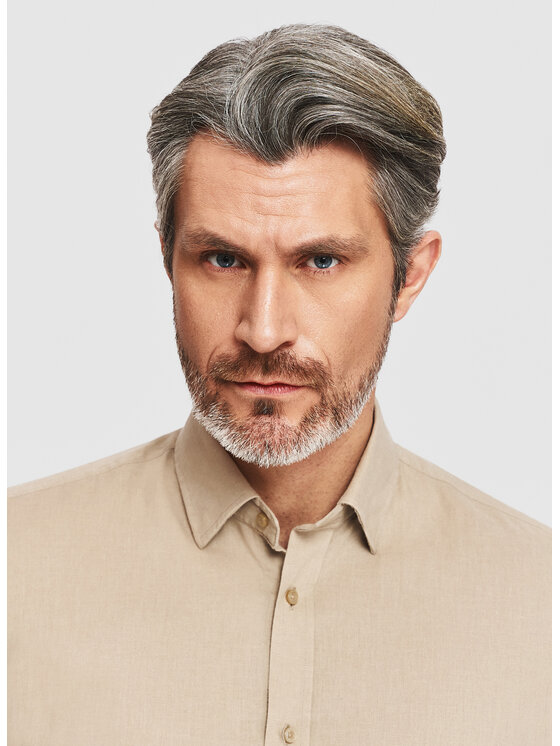 Pako Lorente Pako Lorente Koszula P26SF-1X-021 Beżowy Slim Fit