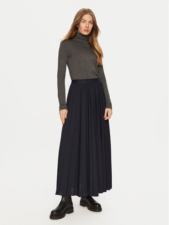 Weekend Max Mara Weekend Max Mara Bluză cu gât Multif 2425946042 Gri Slim Fit