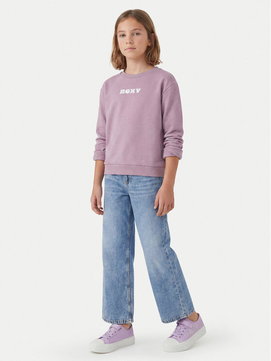 Roxy Roxy Felpa Surf Feeling Brushed ERGFT04026 Viola Relaxed Fit