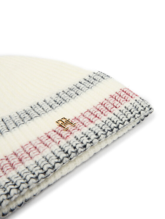 Tommy Hilfiger Tommy Hilfiger Czapka Th Varsity Ski AW0AW16636 Écru