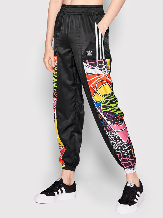 adidas adidas Spodnji del trenirke RICH MNISI HC4468 Pisana Loose Fit