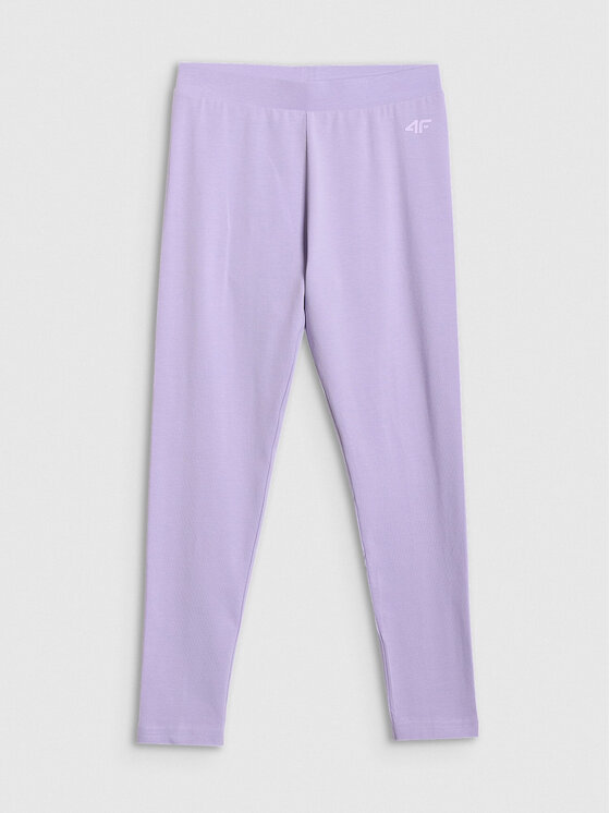 4F 4F Legginsy 4FJWSS26TTIGF284 Fioletowy