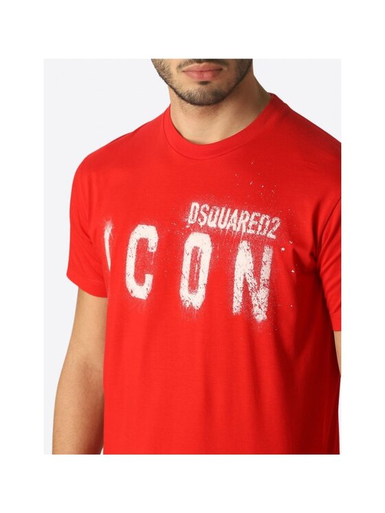 Dsquared2 Dsquared2 T-Shirt S79GC0039 S23009 Czerwony Regular Fit
