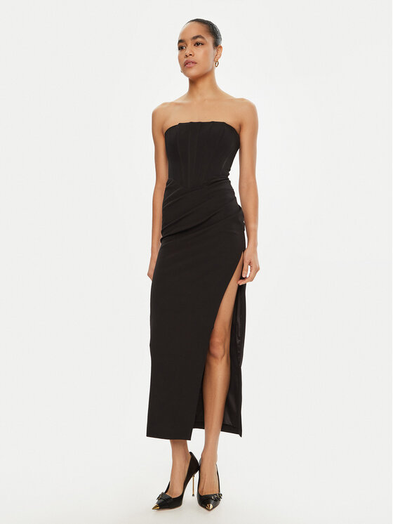 BARDOT BARDOT Cocktail obleka 58532DB Črna Regular Fit
