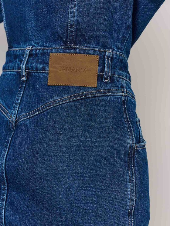 La Mania La Mania Vestito da giorno CASEY Blu scuro Classic Fit