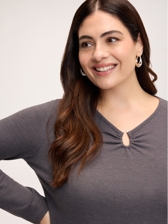 Fiorella Rubino Fiorella Rubino Blusa G02BL009653N023 Grigio Regular Fit
