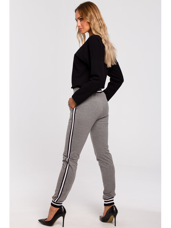 Made of Emotion Made of Emotion Jogger nohavice M460 Sivá Active Fit