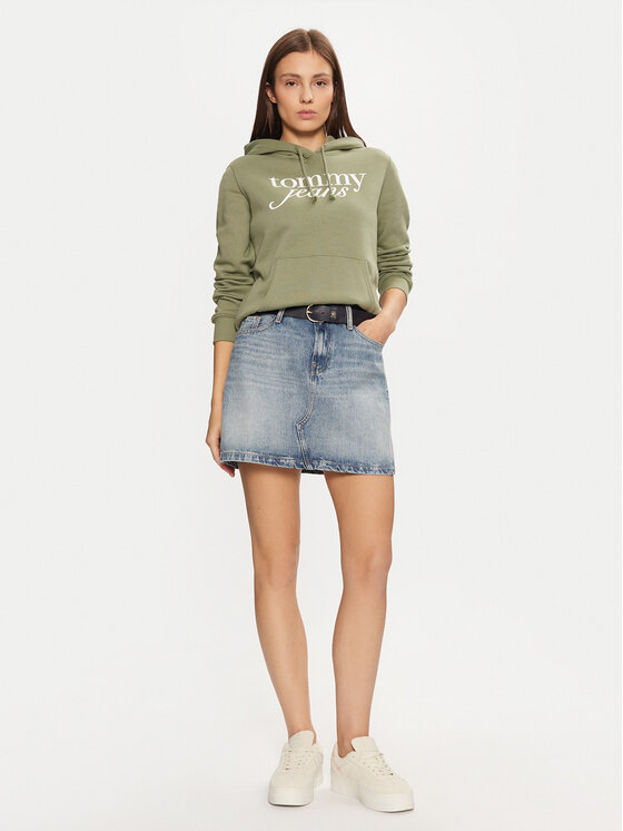 Tommy Jeans Tommy Jeans Majica dugih rukava DW0DW20170 Zelena Regular Fit