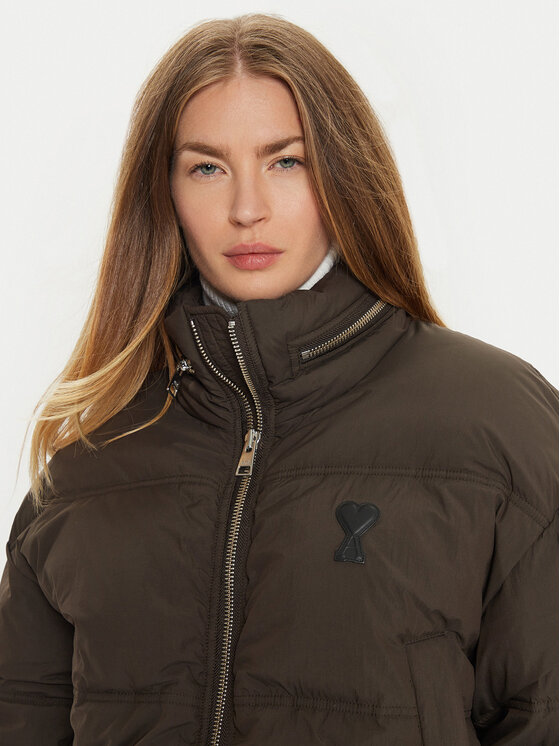 AMI PARIS AMI PARIS Télikabát FJK413.PA0009 Barna Regular Fit