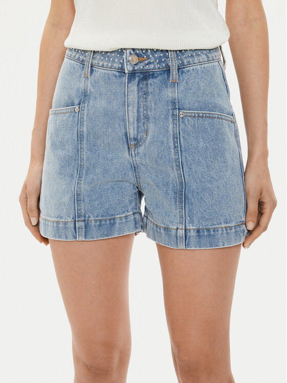 Morgan Morgan Jeansshorts 241-SHAMI Blau Straight Fit