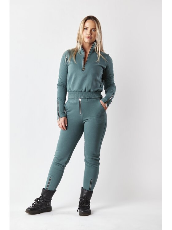 MANDRAGORA MANDRAGORA Felpa cudowronka Verde Slim Fit