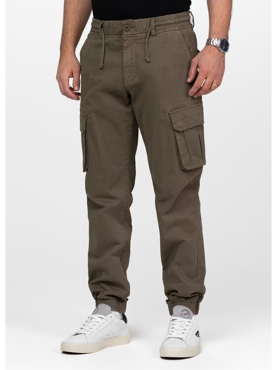 PITBULL PITBULL Jeansy PROCTOR Zielony ciemny Regular Fit