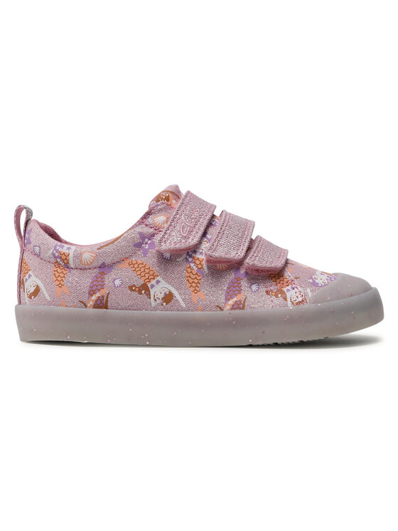 Clarks Clarks Scarpe da ginnastica Foxing Print K 261583576 Rosa