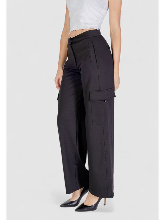 ICHI ICHI Pantaloni palazzo IHSIMONSE Nero Regular Fit