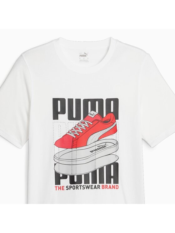 Puma Puma T-Shirt 677186 Biały Regular Fit