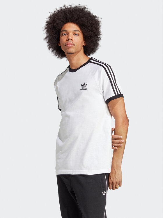 adidas Tricou Adicolor Classics 3-Stripes T-Shirt IA4846 Alb Slim Fit