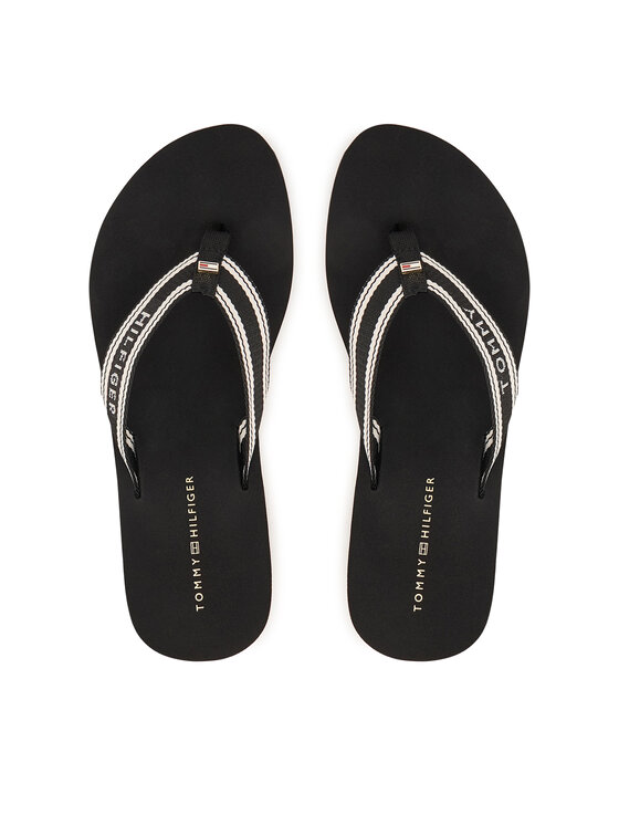 Tommy Hilfiger Flip flop Flag FW0FW09195 Negru