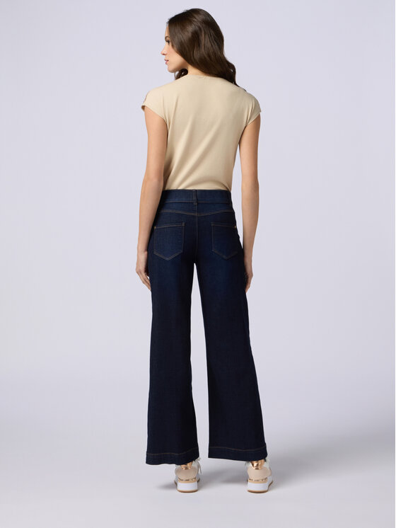 Oltre Oltre Jeans P521R008236N034 Blu Baggy Fit