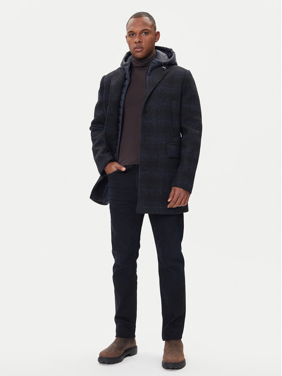 Geox Geox Palton de iarnă Claudio M5615A T3289 F0388 Bleumarin Regular Fit