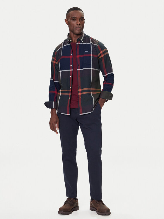Barbour Barbour Srajca Dunoon MSH4980TN51 Mornarsko modra Regular Fit