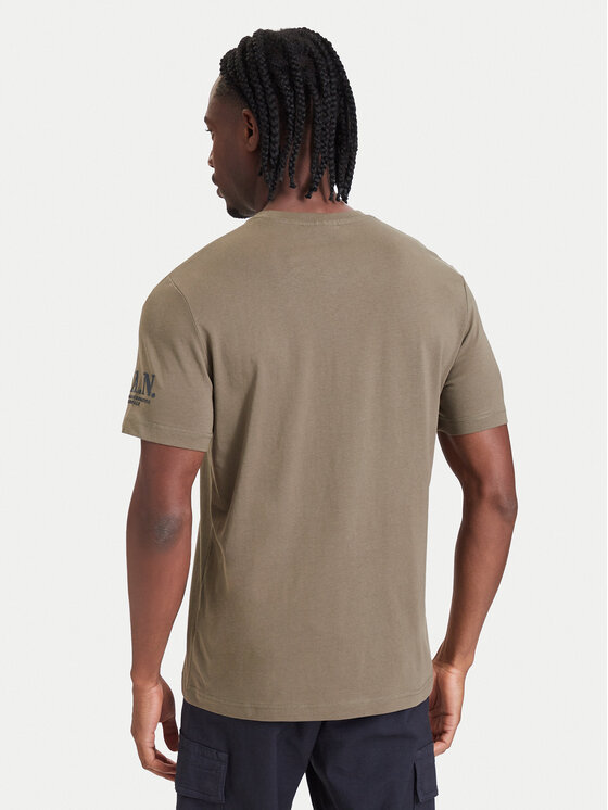 Aeronautica Militare Aeronautica Militare Tricou 262TS2541UJ00750 Kaki Regular Fit