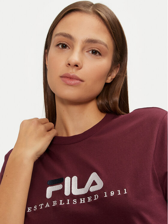 Fila Fila T-särk Unisex Bedburg FAU0147 Bordoopunane Regular Fit